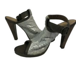 COQUE TERRA Slingback Mules, Crust Taupe/Caoba Silver Leather Women&#39;s EU... - €16,37 EUR
