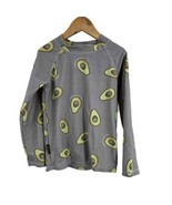 Tiny Tribe Grey Avocado Print Long Sleeve Rashguard Swim Shirt Unisex Si... - £19.11 GBP