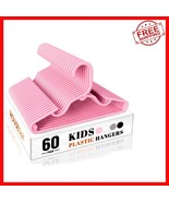 11 Inch Non-Slip Baby Hangers - 60 Pack Pink Slim Hangers for Toddlers &amp;... - $629.98 MXN