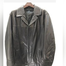 Kenneth Cole Reaction 100% Leather Mens Jacket Size L - $49.50