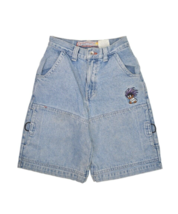 Vintage JNCO Shorts Boys 12 26 Flamehead Cargo Jeans Made in USA Jorts S... - £94.98 GBP