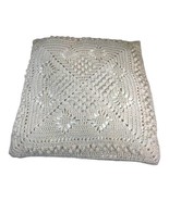 Vintage hand crochet crocheted Doily throw pillow cottage core granny sh... - £36.75 GBP