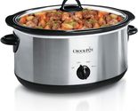 Crock-Pot 7 Quart Oval Manual Slow Cooker, Stainless Steel (SCV700-S-BR) - $49.00