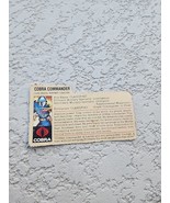 Vintage Gi Joe 1982 Cobra Commander File Card Swivel Arm - $552.38 MXN