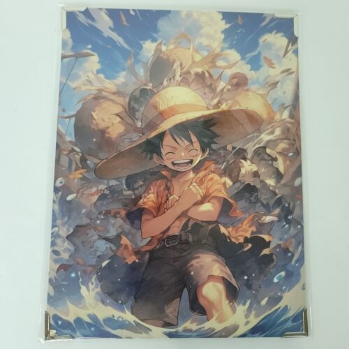 Luffy #007 One Piece Double-sided Art Board Size A4 8" x 11" Waifu Card