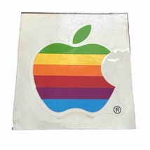 Vintage Apple Computer Rainbow Logo 1980s Sticker - £5.60 GBP