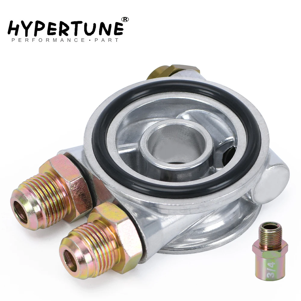 Hypertune - Oil Cooler Filter Sandwich Plate + Thermostat Adaptor 3/4&quot; 16-UNF - £30.72 GBP