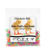 200 Chick Leg Bands ~ 3/16&quot; Size 3 Poultry Chickens Ducks light geese Da... - £7.85 GBP
