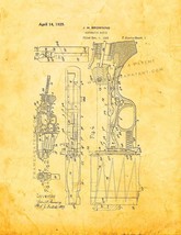 Browning Automatic Rifle Patent Print - Golden Look - £6.13 GBP+