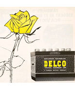 1957 General Motors Delco Batteries Advertisement Automobilia Vintage DWJJ2 - $28.01 CAD