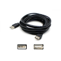 Addon USBEXTAA6 ADDON 1.82M (6.00FT) USB 2.0 (A) MALE TO FEMALE BLACK EX... - $470.58 MXN