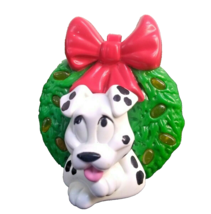 McDonald&#39;s 101 Dalmatians Happy Meal Toy 2000 Disney Christmas Wreath VTG - £9.94 GBP