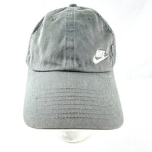 Nike Embroidered Swoosh Logo Gray Hat - Adjustable - Heritage 86 - £7.63 GBP