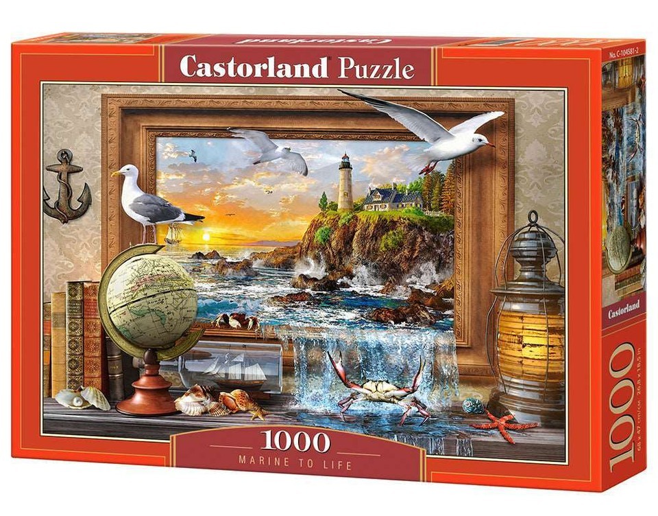 1000 Piece Jigsaw Puzzle, Marine to Life, Adult Puzzle, Castorland C-104... - $36.55