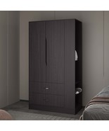 Dakota Armoire: Modern Freestanding Wardrobe, Double Doors &amp; Shelves - $14,560.95 MXN