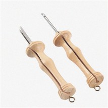 CraftyStitch Punch Needle Embroidery Kit: 2Pcs Wooden Handle Yarn Needle Set - D - £35.89 GBP