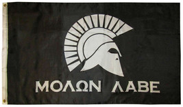 3x5 Molon Labe Come and Take It 300 Spartan Battle Flag 3&#39;x5&#39; Banner grommets - £14.15 GBP