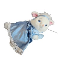 Disney Store Aristocats Marie Plush Cat  Princess Cinderella Blue Dress 9&quot; - £11.72 GBP