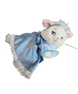 Disney Store Aristocats Marie Plush Cat  Princess Cinderella Blue Dress 9&quot; - £11.71 GBP
