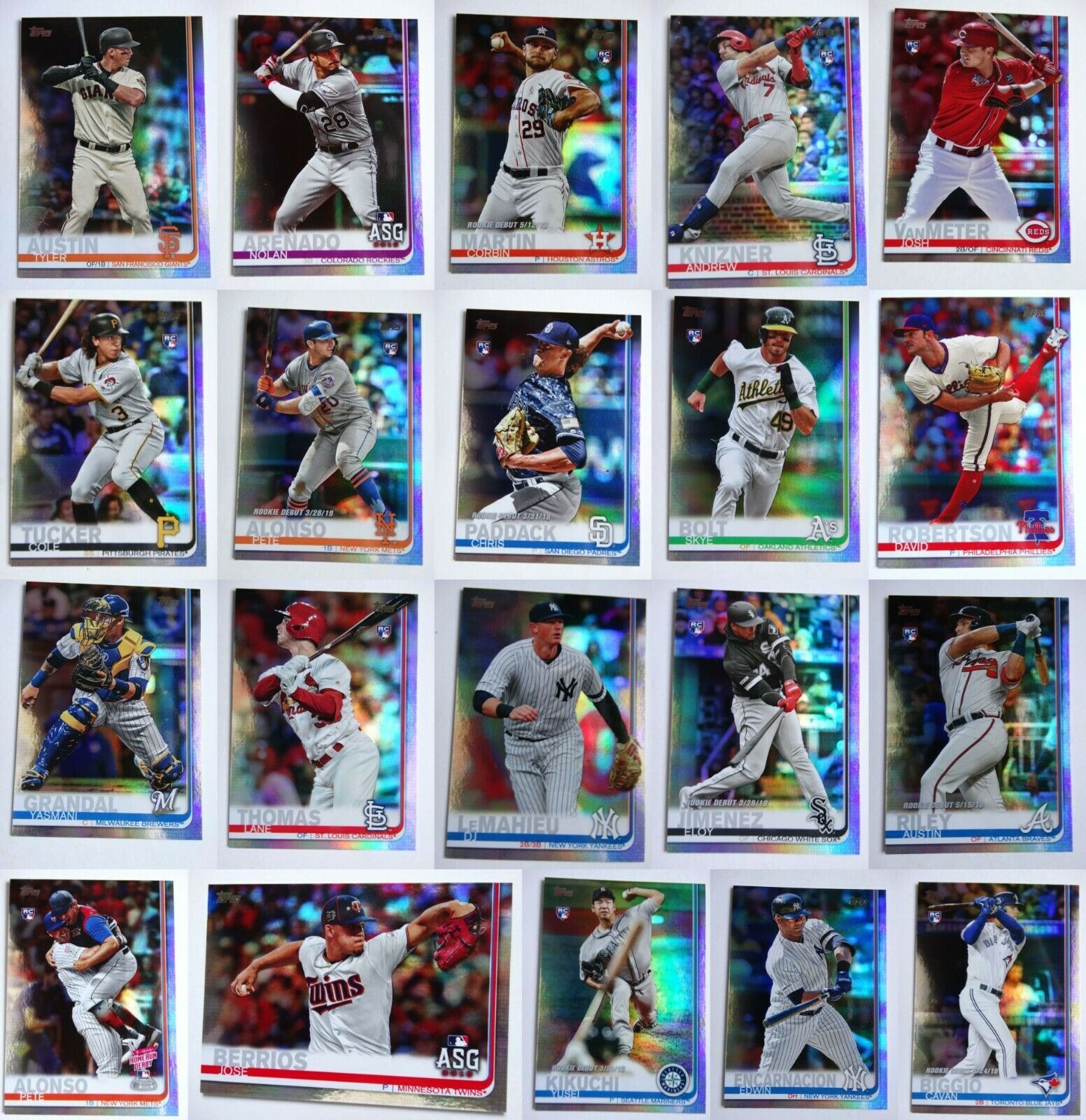 Primary image for 2019 Topps Update Rainbow Foil Baseball Cards Complete Your Set U Pick US151-300