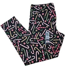 No Boundaries Juniors Holiday Print Candycane Leggings Multicolor Size 3... - $7.91