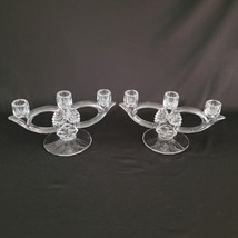 Rare Pair Duncan Miller Canterbury 3 Light Candelabra Candlestick Candle Holders - £38.91 GBP