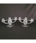 Rare Pair Duncan Miller Canterbury 3 Light Candelabra Candlestick Candle... - $49.49