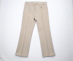 Deadstock Vintage 90s Levis 517 Mens 34x30 Tex Twill Boot Cut Pants Sand USA - £155.12 GBP