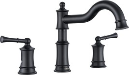 Winkear Roman Bathtub Faucet Deck Mount Tub Faucet For Bathroom, Matte Black - $258.99