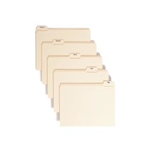 Smead Indexed File Folders, Monthly (Jan-Dec), 1/5-Cut Tab, Assorted Pos... - $34.99