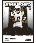 Malik Nabers Emerged RC 2024 Score Football #EM-MNS  New York Giants Rookie Mint - $7.91