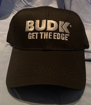 New Black “BUDK” Get The Edge Baseball Cap.  Embroidered Logo &amp; Adjustable Fit - £3.52 GBP