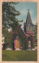 St. James Episcopal Church in Hendersonville, North Carolina NC Postcard E07 - £6.26 GBP