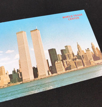 1970s Vtg World Trade Center Twin Towers Postcard NYC WTC Not Posted USA 9/11 - £18.38 GBP