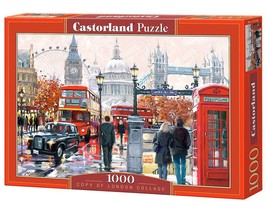 1000 Piece Jigsaw Puzzle, London Collage, Colorful Puzzle of the UK, London - $679.83 MXN