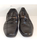 APT 9 Black Loafer Dress Shoes Size Sz 9M Leather Horse Bit - $982.65 MXN