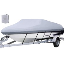 VEVOR Waterproof Boat Cover, 14&#39;-16&#39; Trailerable Boat Cover, Beam Width ... - $88.34