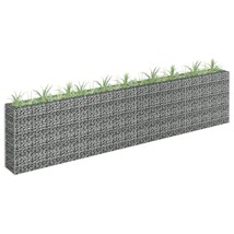 vidaXL Galvanized Steel Raised Bed - Silver 4' x 8' with Galvanized Wire Mesh - €233,27 EUR