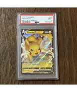 Pikachu V - Vivid Voltage 43/185 Sword &amp; Shield FA - PSA 9 Slab Label Da... - $123.75