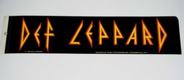 Def Leppard Bumper Sticker Vintage 1983 Funky Enterprises* - $739.33 MXN