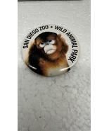 Vintage Golden Monkey San Diego Zoo Wild Animal Park California Button P... - $362.91 MXN