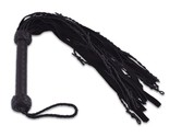 Real Genuine Cow Hide Suede Leather Flogger with Thorny Falls Black Heav... - £17.63 GBP
