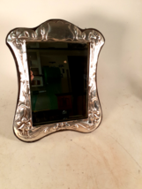 Antique Art Nouveau Sterling Silver Repousse&#39; Dressing Mirror, KFLd, 12&quot;t - $107.18