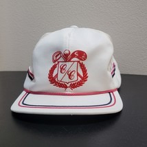VTG Ya Golf Country Club White Mesh / Red Rope Snapback Adjustable Hat Mens - $49.03 CAD