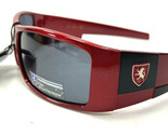 Khan Boys Red Plastic Sunglasses Sports Running Jogging Gray Lens NWTS - $13.86