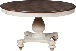 Roundhill Furniture Arch Weathered Round Dining Table Pedastal Base, Multicolor - $704.99