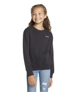 MSRP $40 Levi&#39;s Big Girls Logo Crew Neck Sweatshirt Black Size Medium - $40.74 CAD