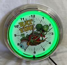 Rat Fink Flying Eyeball Green Single Neon Clock - £119.71 GBP