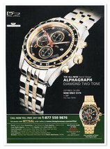 Print Ad Daniel Steiger Alphagraph Watch 2017 Magazine Advertisement - $9.70