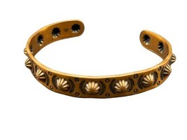 Southwestern Bracelet Vintage Childs MIdwest Adjustable Metal Studded Cuff - £16.45 GBP